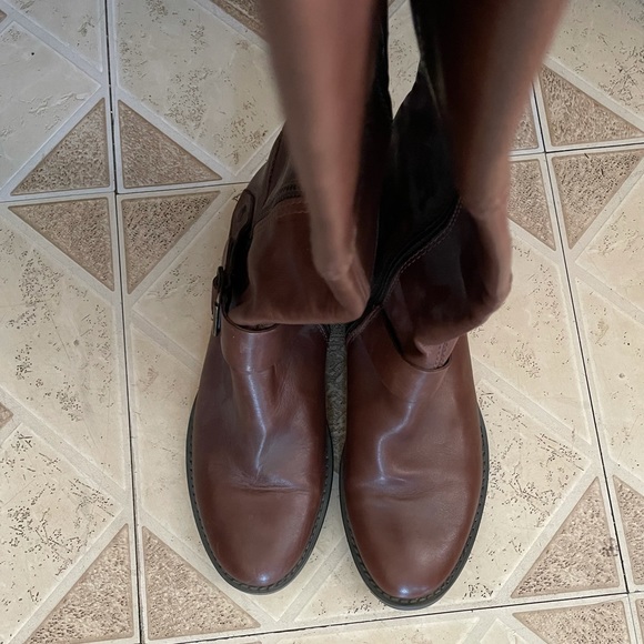 Aldo Brown Tall Leather Boots - Picture 3 of 11
